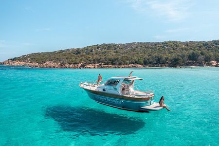 Costa Smeralda Boat Tour by Hybrid Boat with Swim Stops &Aperitif
