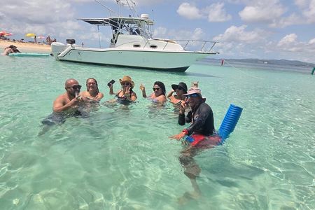 Private Charter on a Whaler 30 to Icacos and Palomino Island