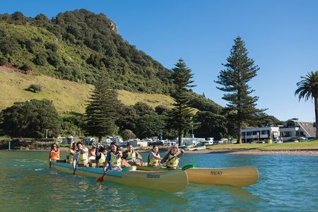 Outrigger Waka Ama Lesson & Guided Walk at Mount Maunganui