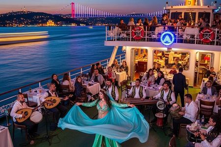 Bosphorus Night Cruise with Dinner, Show and Hotel Transfer