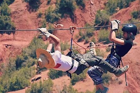 Marrakech, Zipline and breakfast in the Atlas Mountains 