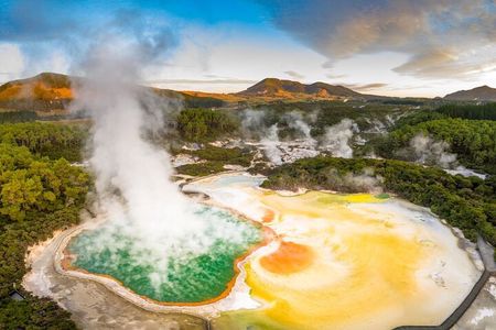 Rotorua Highlights Tour: Waiotapu, Hot Tubs & Lunch from Auckland