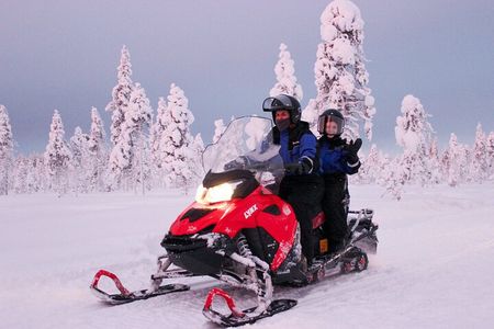 3 Hour Snowmobile Safari Around Levi with Coffee Break