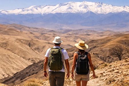 Agafay Desert Hiking Tour with Nomad Family Lunch from Marrakech