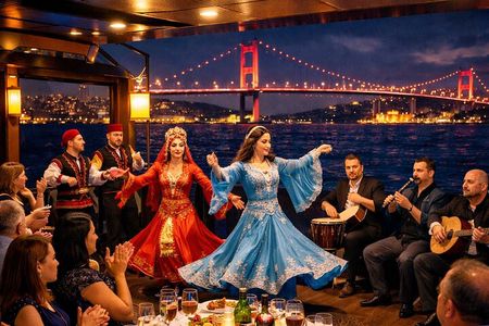 Dinner Cruise on Bosphorus & Turkish Night free Hotel Transfer