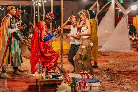 Overnight Agafay desert Camel Ride Dinner & Deluxe Room