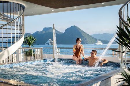 5-Star Ha Long Bay Day Cruise: Jacuzzi, Kayaking & Scenic Wonders
