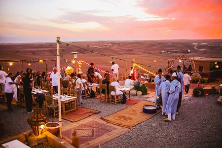 Discover Agafay Sunset Experience: Quad, Camel Ride & Dinner Show
