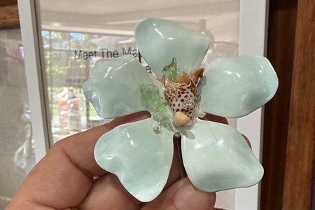 Sea Glass jewelry workshop Maui Mona Lisa hair pieces