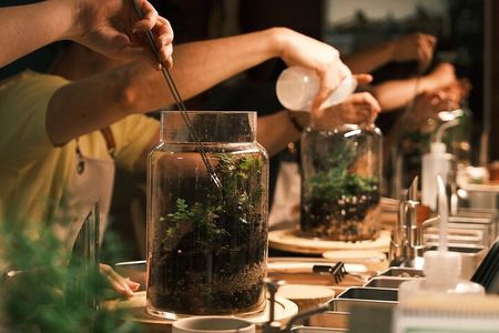 Create your Own Glass Garden Terrarium Workshop in Milan