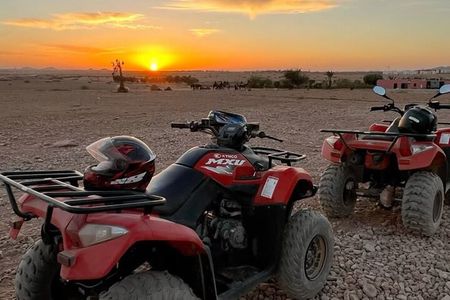 Agafay Desert Quad and Camel Rides with Dinner and Show