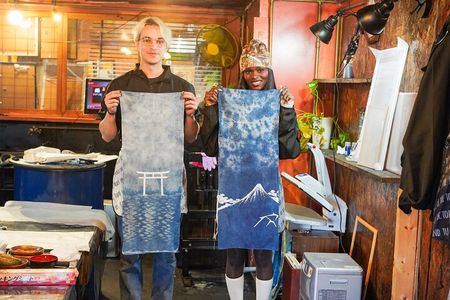 Mt. Fuji Ukiyo-e Japan Blue Indigo Dyeing Experience