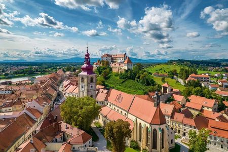 Maribor and Ptuj with entrance to Ptuj castle From Ljubljana