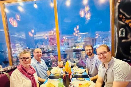 Local Food 6 Tastings Walking in Old Dubai Shopping Boat Ride