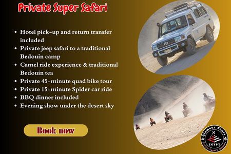 Private Jeep Safari with Quad bike, Buggy, Dinner, and Party
