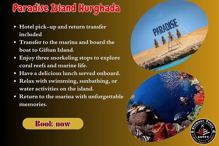 Boat Trip in Hurghada Paradise Island with Snorkeling & Lunch 