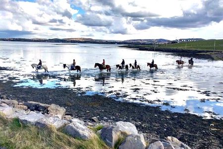 2 Hour Guided Beach and Countryside Horse Riding Outside Westport