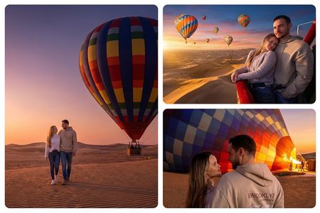 Noble Life Sunrise Hot Air Balloon Experience Over Dubai’s Desert