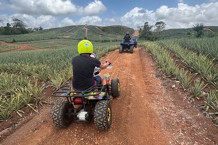 Private Kids 4 wheels + Pineapple Farm + River