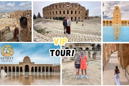 Ultimate Fun Tour : El Jem, Kairouan, Monastir (Pick Up Included)