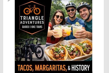 Raleigh Guided E-Bike Tour: Tacos, Margaritas, and History