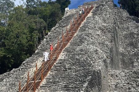 Climb the tallest pyramid of Yucatan and visit a unique cenote