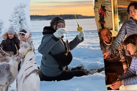 Authentic Reindeer Experience and Ice Fish with Lunch in the Wild