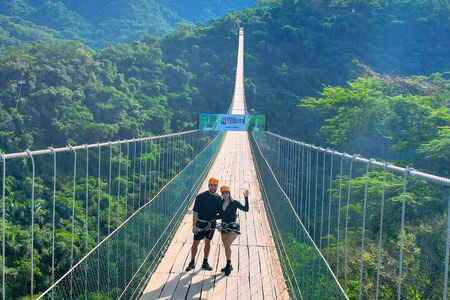 Full Zip Line Tour + Mules + Jorullo Bridge