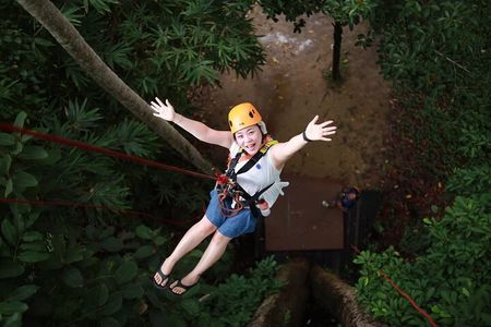 Koh Samui Zipline Adventure in Jungle Platforms and Canopy Walks