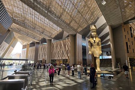 Cairo Grand Egyptian Museum & Giza Pyramids Tour From Hurghada