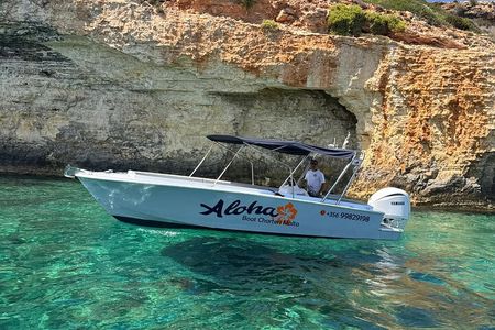 Private boat trip Comino, Crystal/Blue lagoon,Cave tour Malta 