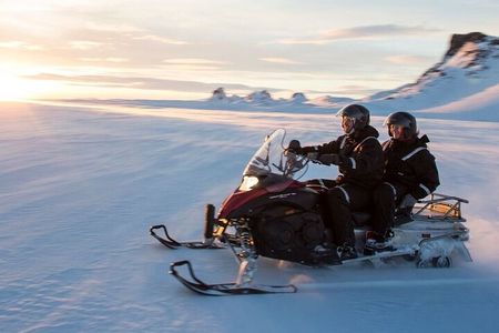 Private Golden Circle with Snowmobile Ride from Reykjavik