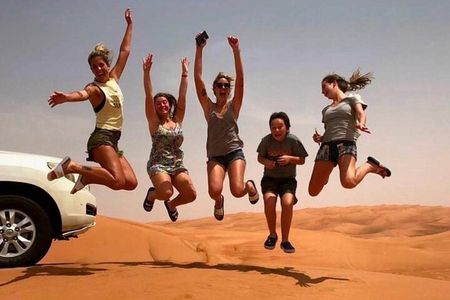 Qatar Shared Desert Safari with Sandboarding and Camel Ride