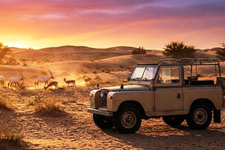 Hot air Balloon With Vintage Land Rover & Breakfast
