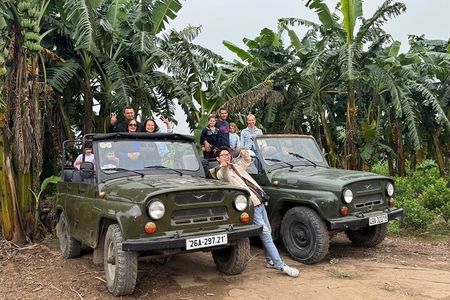 Hanoi Jeep Tour Backstreets Train Street and Local Life