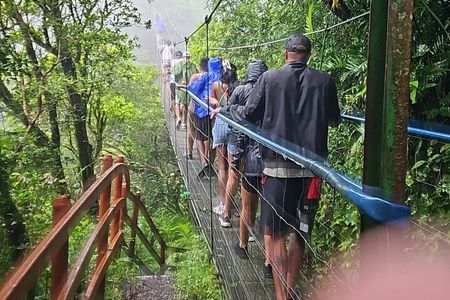 Waterfalls & hanging bridges and sloths