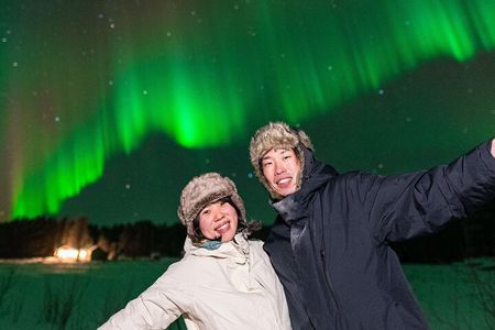 Rovaniemi: Northern lights money back tour