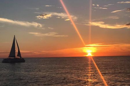 Sunset & Dolphin Sightseeing Sail Aboard the Lazy Daze Catamaran