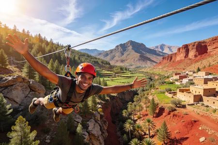 Atlas Mountains Zipline Experience from Marrakech