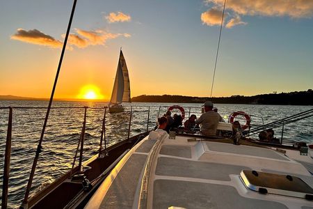 Auckland Harbour Sailboat Cruise Including Three Course Dinner