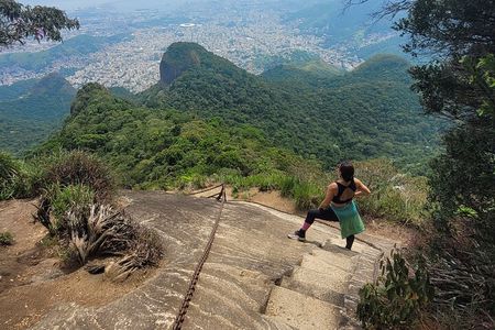 Tijuca Forest Pico Tijuca Trail with waterfall