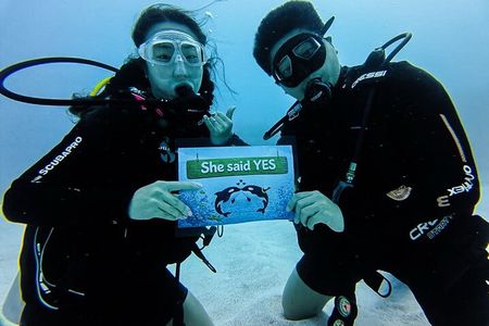 Underwater Marriage Proposal in Punta Cana