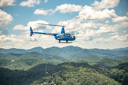 Helicopter Ride Over Pigeon Forge and Bluff Mountain