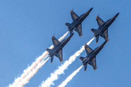 Blue Angels Practice on a Private Yacht with Captain