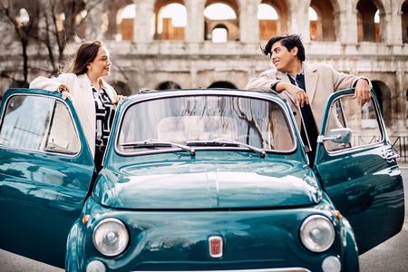 Rome Vintage Fiat 500 Tour with Professional Photoshoot
