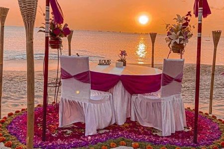 Bali Romantic Dinner Jimbaran beach special Decoration