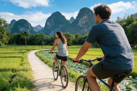 Li River Cruise from Guilin to Yangshuo plus Jiuxian Village and Yulong River 