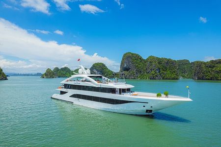 Leona Cruise Ha Long bay 6 Star Luxury Day Ship with Buffet Lunch