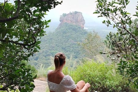 From Kandy: Sigiriya Rock & Elephant Safari Private Day Tour
