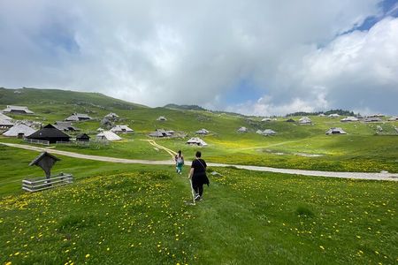 Velika planina hike and Logar valley with picnic (small group)